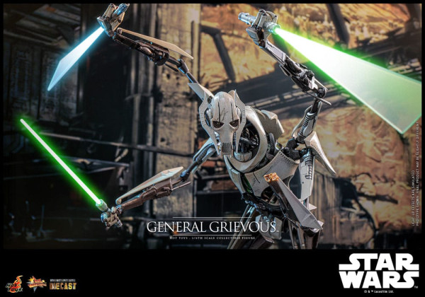 Star Wars Movie Masterpiece Diecast Action Figure 1/6 General Grievous 42 cm 12