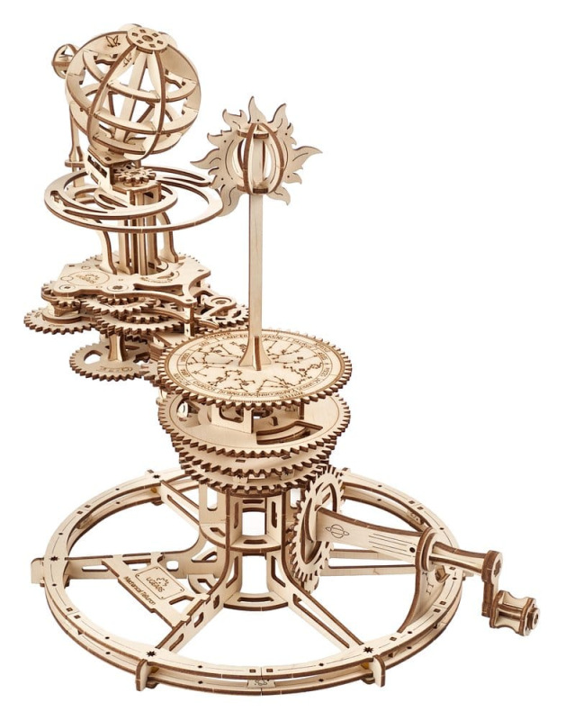 Ugears 3D Wooden Puzzle Mechanical Tellurion 8