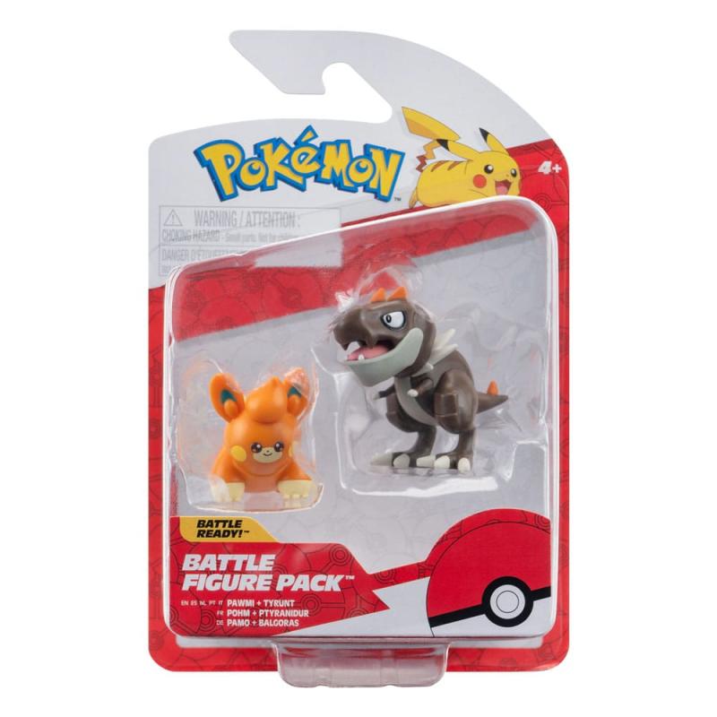 Pokémon Battle Figure First Partner Set Figure 2-Pack Tyrunt, Pawmi 5 cm