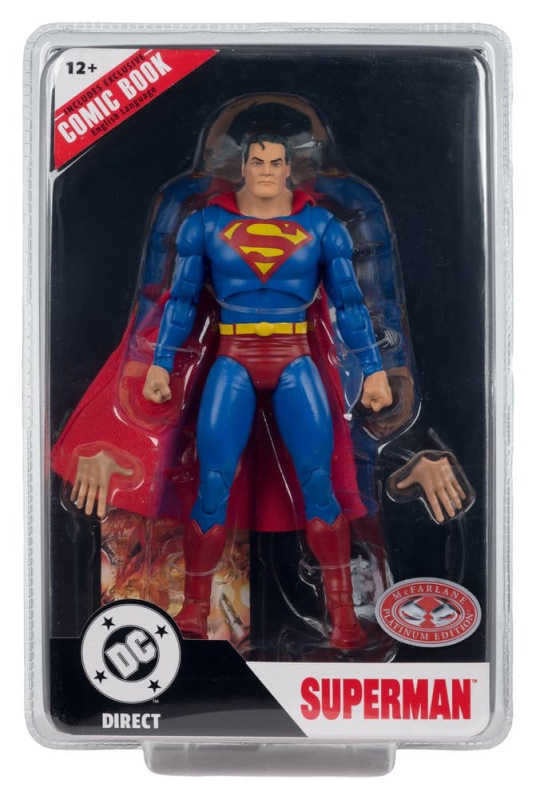 DC Direct Page Punchers Action Figure Superman (Justice #1) (Red Platinum Edition) 19 cm 7