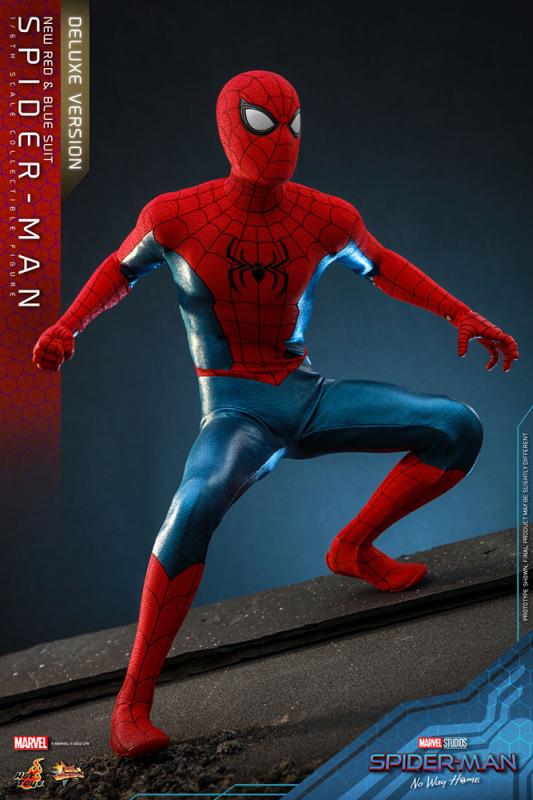 Spider-Man: No Way Home Movie Masterpiece Action Figure 1/6 Spider-Man (New Red and Blue Suit) (Delu