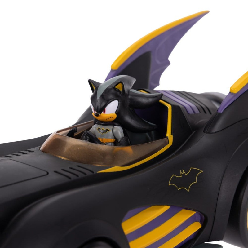DC x Sonic - The Hedgehog Action Figure with Vehicle Shadow Batman & Batmobile 6 cm 9