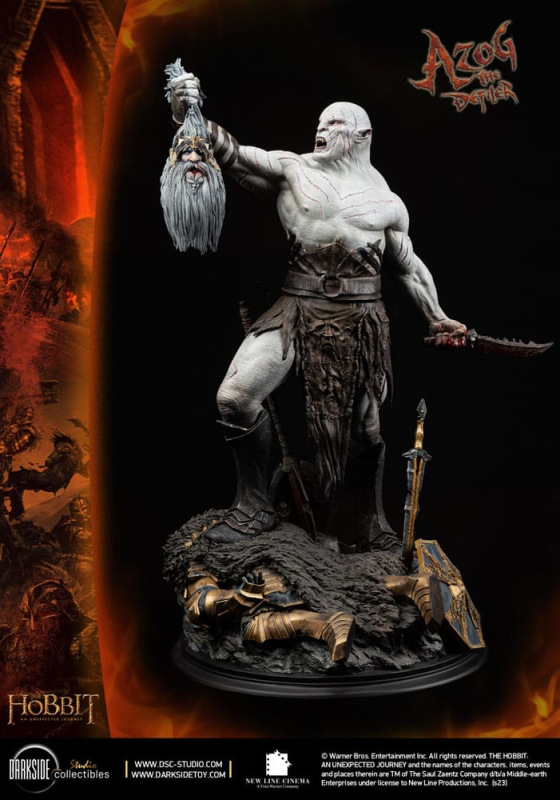 The Hobbit MS Series Statue 1/3 Azog The Defiler John Howe Signature Edition Edition 90 cm 3