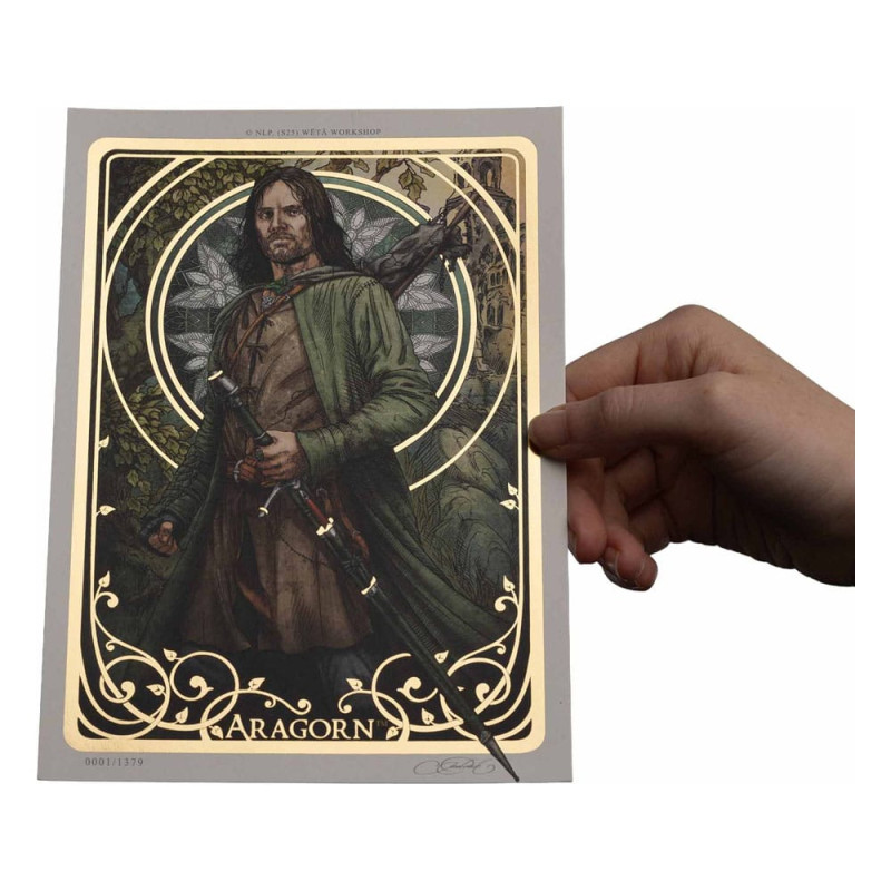 Lord of the Rings Art Print Aragorn Art Card 14 x 21 cm Limited Edition 1