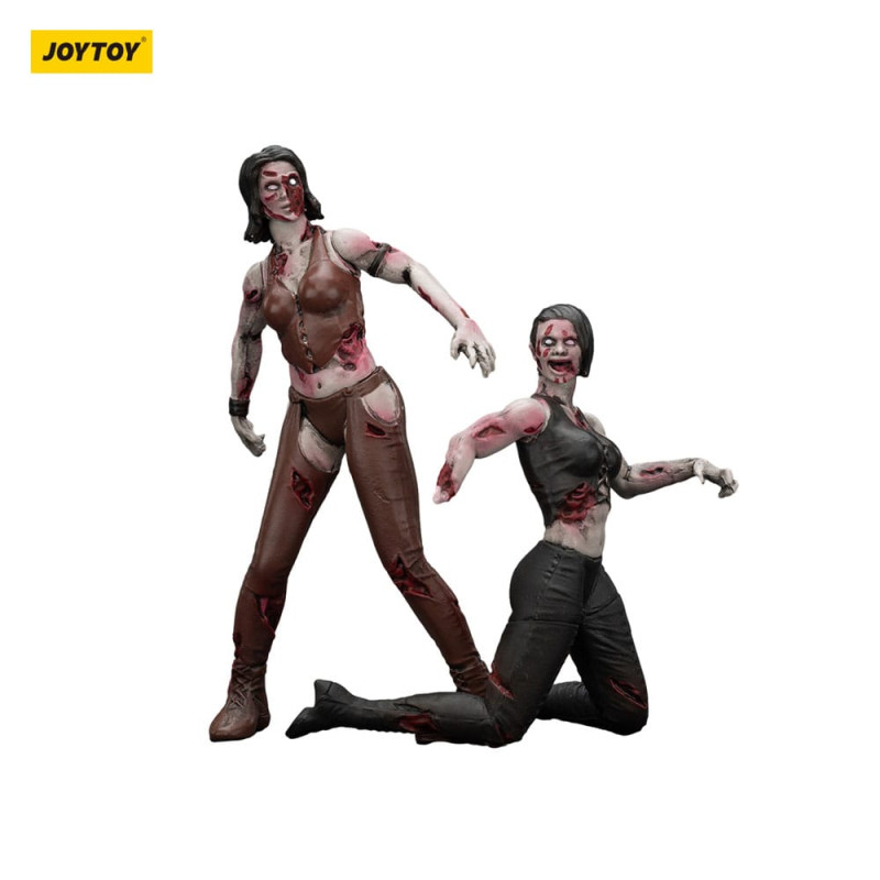 Zombie Dark Source Action Figures 2-Pack Female wrestlers 8 cm 7