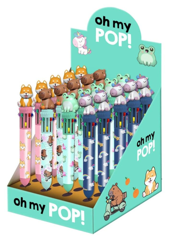 Oh My Pop ! Multicoloured ball pen Mix - Display (24)
