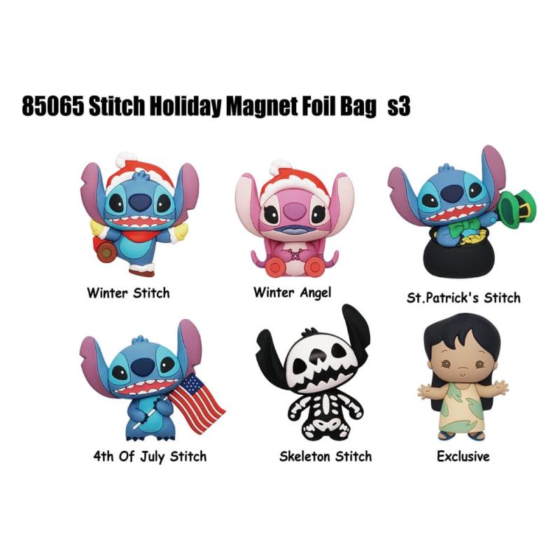 Lilo & Stitch 3D Magnets Series 3 Display (12)