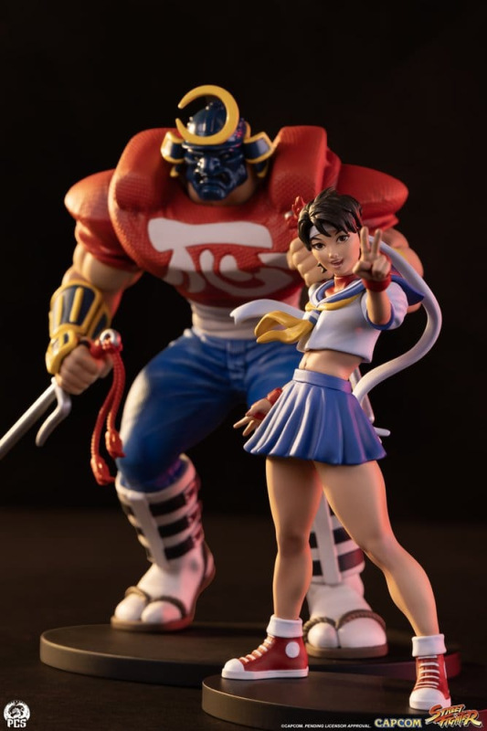 Street Fighter Street Jam Statues 1/10 Sakura & Sodom 22 cm 1