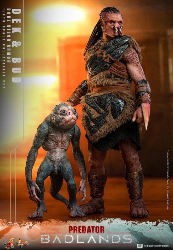 Predator: Badlands Movie Masterpiece Action Figures 2-Pack 1/6 Dek (Bone Bison Armor) and Bud 31 cm 9