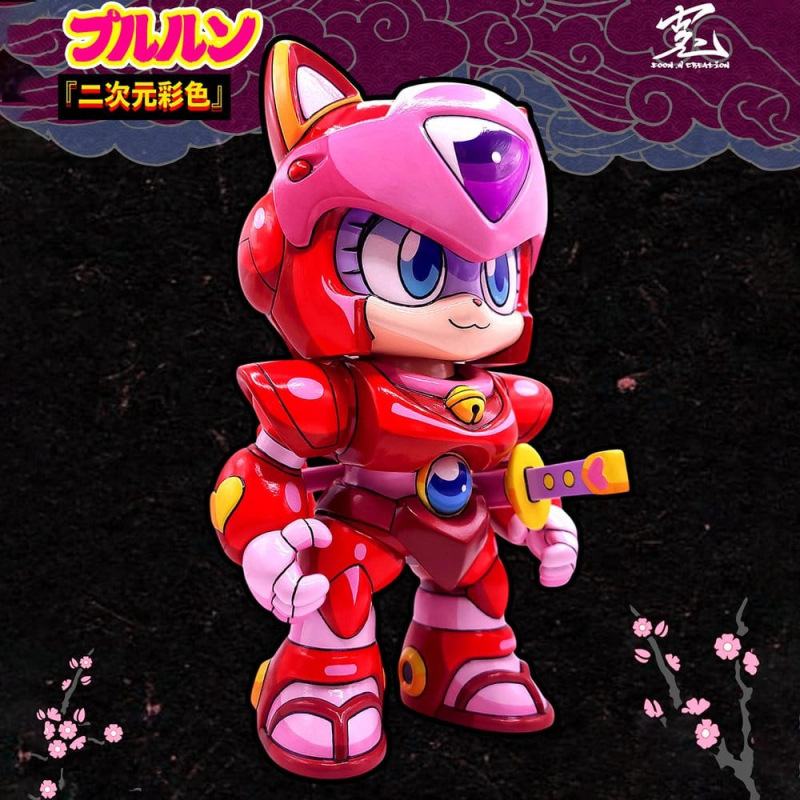 Samurai Pizza Cats Sofubi Addict Vinyl Figure Pururun (2nd Color Special Edition) 21 cm 3