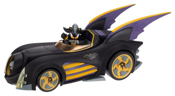DC x Sonic - The Hedgehog Action Figure with Vehicle Shadow Batman & Batmobile 6 cm 11