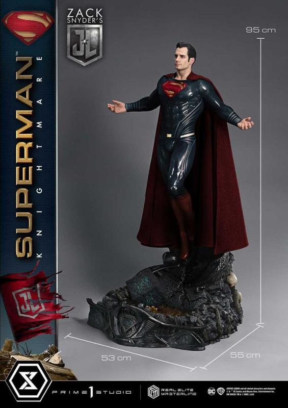 Zack Snyder's Justice League Real Elite Masterline Series Statue 1/3 Superman Knightmare Color Editi 5