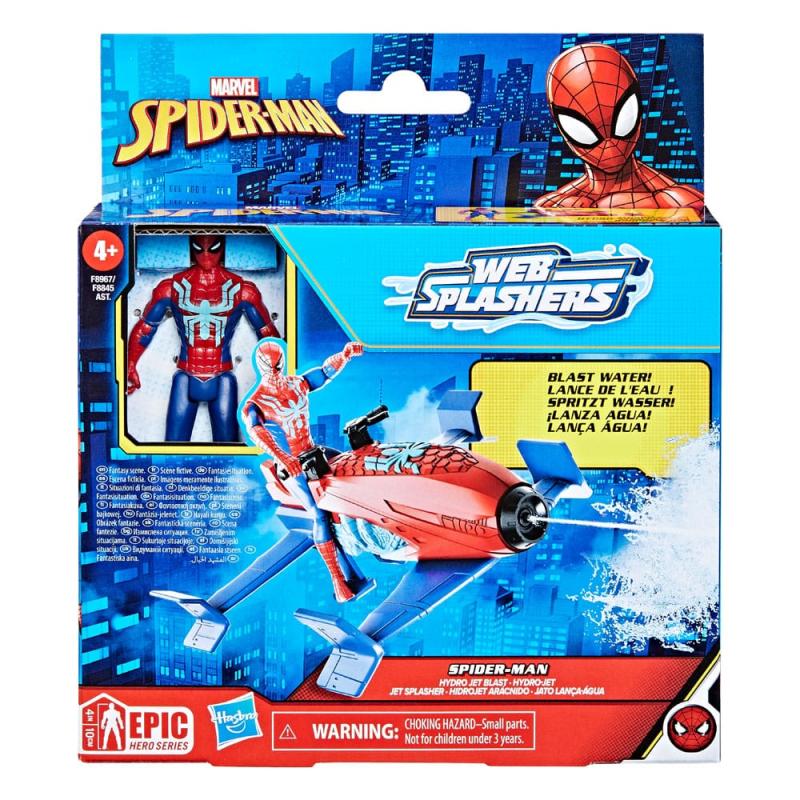Spider-Man Epic Hero Series Web Splashers Action Figure Spider-Man Hydro Jet Blast 10 cm