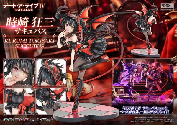 Date A Live Prisma Wing PVC Statue 1/7 Kurumi Tokisaki succubus 25 cm 5