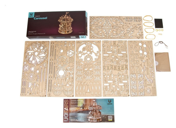 Ugears 3D Wooden Puzzle Carousel 3
