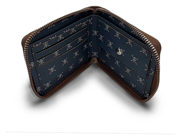 One Piece Wallet Man Zip Skull 1
