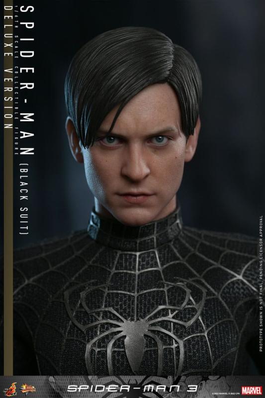 Spider-Man 3 Movie Masterpiece Action Figure 1/6 Spider-Man (Black Suit) (Deluxe Version) 30 cm