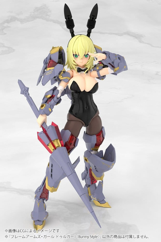 Frame Arms Girl Plastic Model Durga Bunny Style 18 cm 14