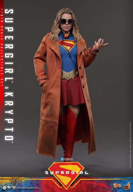 DC Comics Movie Masterpiece Action Figure Set Supergirl & Krypto 28 cm 2