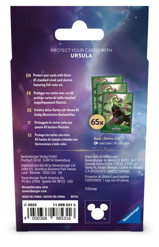 Disney Lorcana TCG Card Sleeves Ursula (65) 2