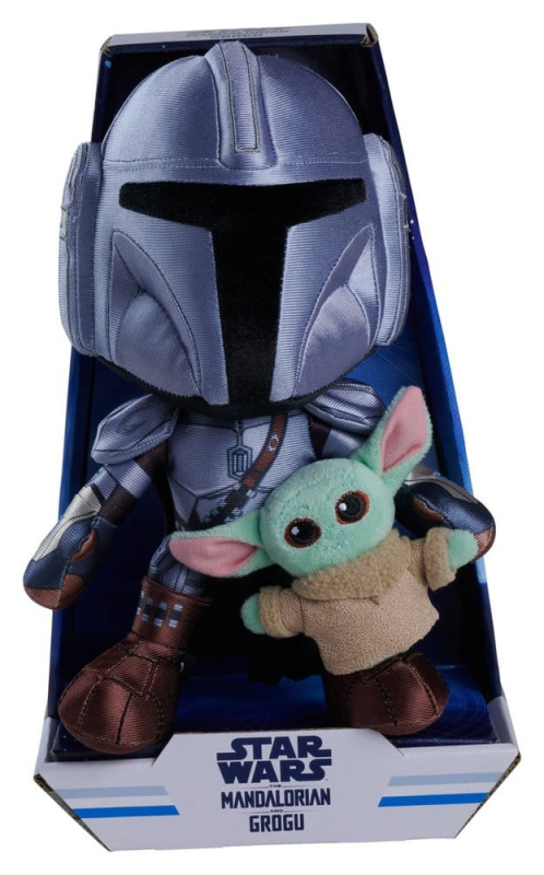 Star Wars Mandalorian Plush Figure Mandalorian & Mini Grogu 25 cm