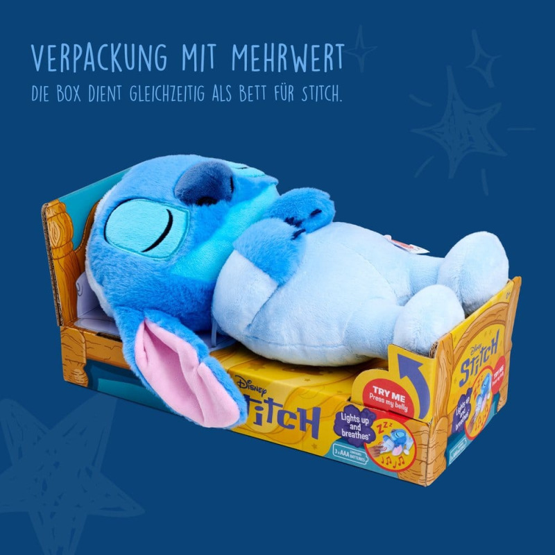Disney Plush Figure with Sound Sleeping Stitch 31 cm 3