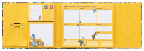 The Simpsons Weekly Planner with Sticky Notes 19 x 17 cm 1