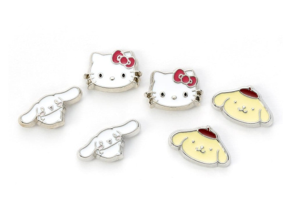 Sanrio Stud Earring Set Hello Kitty, Cinnamon Roll and Pompompurin 2