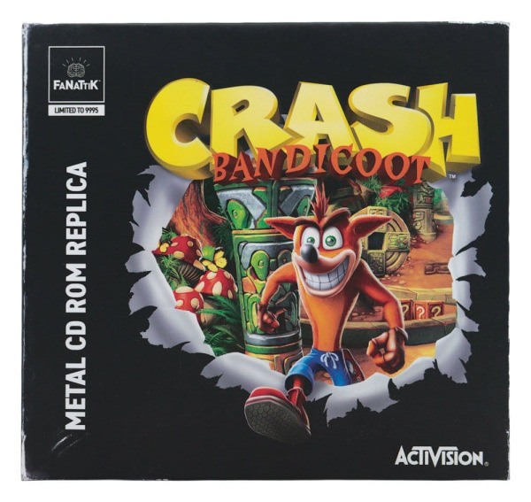 Crash Bandicoot Replica Metal CD-ROM Collectible Limited Edition 11 cm 6