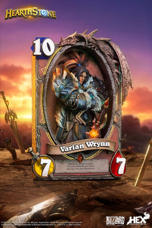 Hearthstone 3D Art Frame Statue Varian Wrynn 31 cm 12