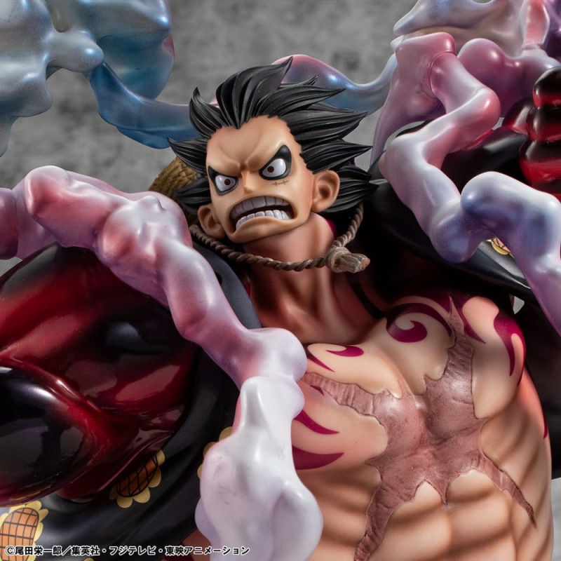 One Piece Portrait.Of.Pirates SA-Maximum PVC Figure Monkey D. Luffy Gear 4 Bounce-Man 10th Limited V 4