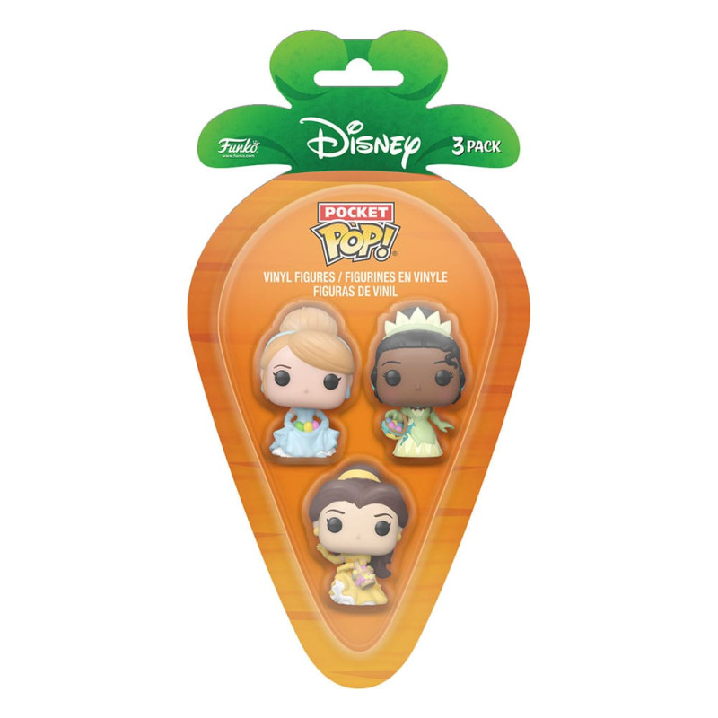 Disney Pocket POP! Vinyl Figure 3-Pack Disney Princess C/B/T 4 cm