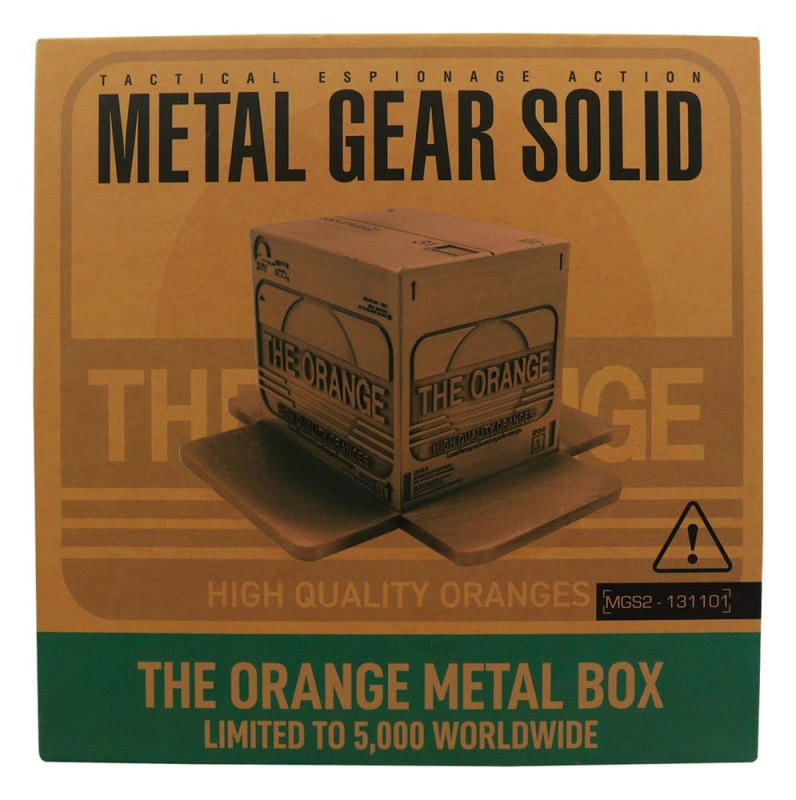 Metal Gear Solid 2 Replica Cardboard Box Antique Gold 3