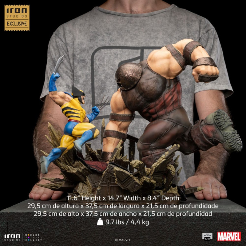 Marvel BDS Art Scale Statue 1/10 Wolverine vs Juggernaut heo EU Exclusive 30 cm 8
