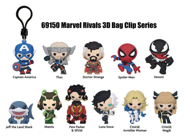 Marvel Rivals 3D Foam Bag Clips Series 16 Display (24) 2