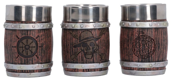 One Piece Shot Glass Set Barrel 8 cm