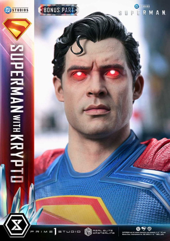 Superman (2025) Real Elite Masterline Series Statue 1/3 Superman with Krypto Bonus Version 95 cm 5
