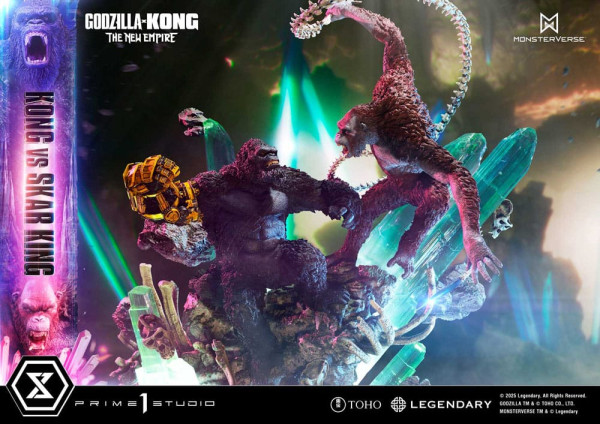 Godzilla x Kong: The New Empire Ultimate Diorama Masterline Series Statue Kong vs Skar King Bonus Ve 13
