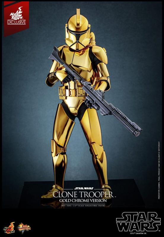 Star Wars Action Figure 1/6 Clone Trooper (Gold Chrome Version) Exclusive 30 cm 11