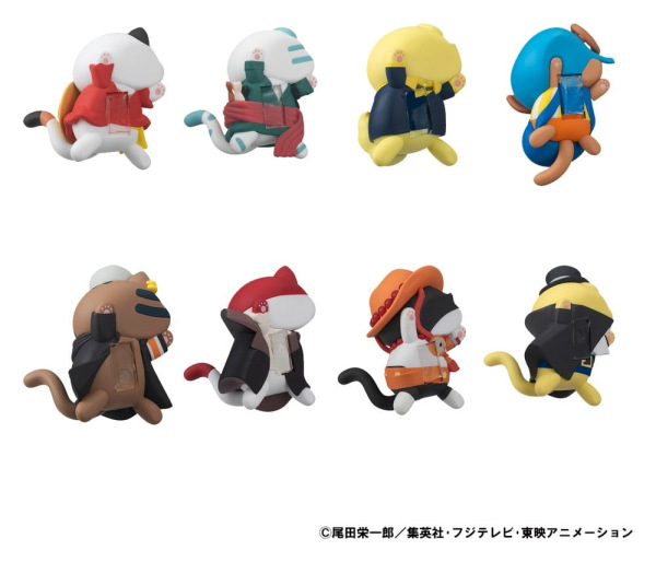 One Piece Mega Cat Project Trading Figure Egghead NyanPieceNyan! Stickie! 3 cm Assortment (8) 9