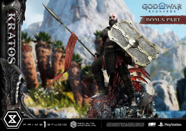 God of War: Ragnarok Real Elite Masterline Series Statue 1/3 Kratos Ultimate Bonus Version 95 cm 3