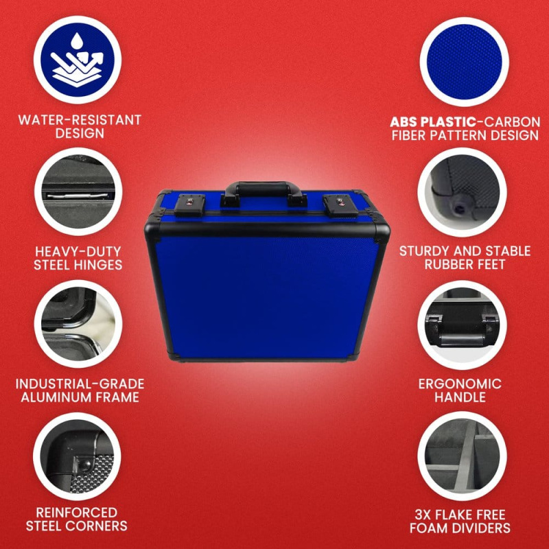 Evoretro Trading Card Storage Box for 90 Cards X Blue 3