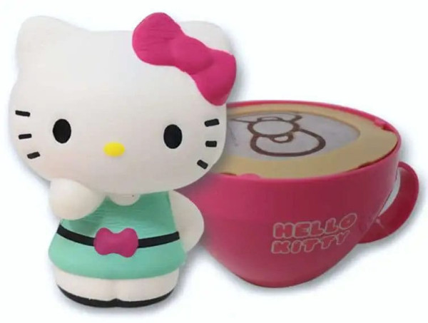 Sanrio Squishy Figures Hello Kitty Cappuccino Display (8) 3