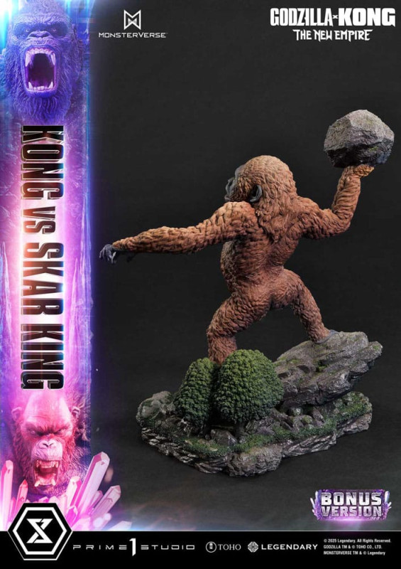 Godzilla x Kong: The New Empire Ultimate Diorama Masterline Series Statue Kong vs Skar King Bonus Ve 10