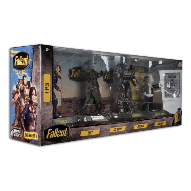 Fallout Movie Maniacs PVC Statue 4-Pack Lucy, Maximus, The Ghoul & Vault Boy 15 cm