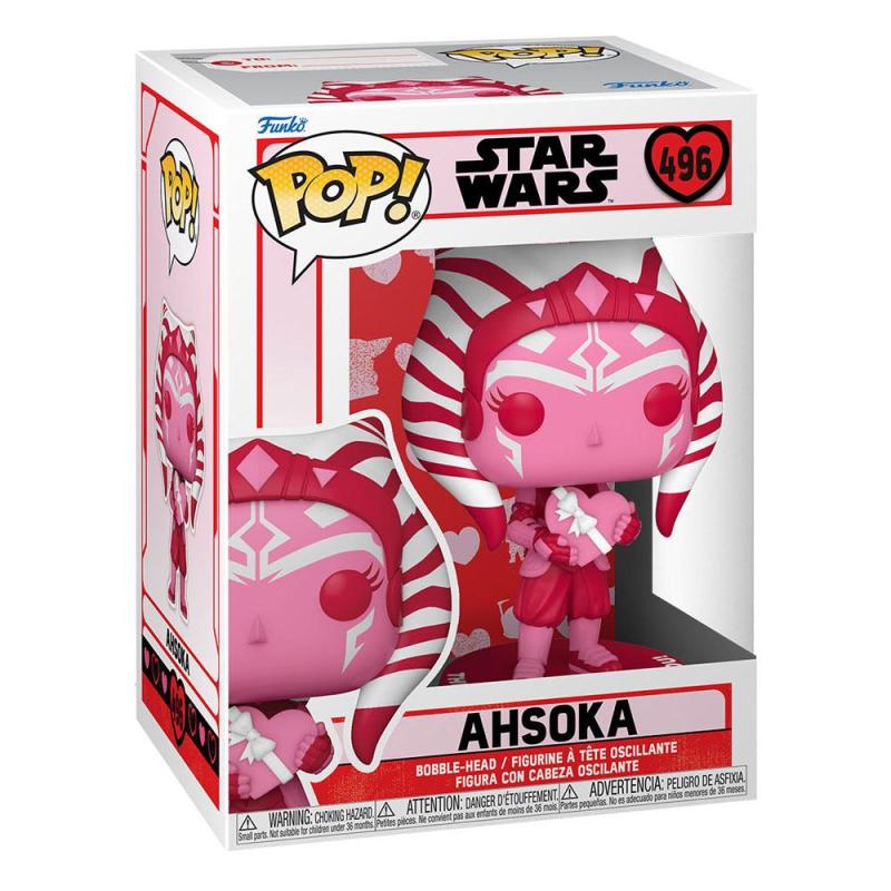 Star Wars Valentines POP! Star Wars Vinyl Figure Ahsoka 9 cm