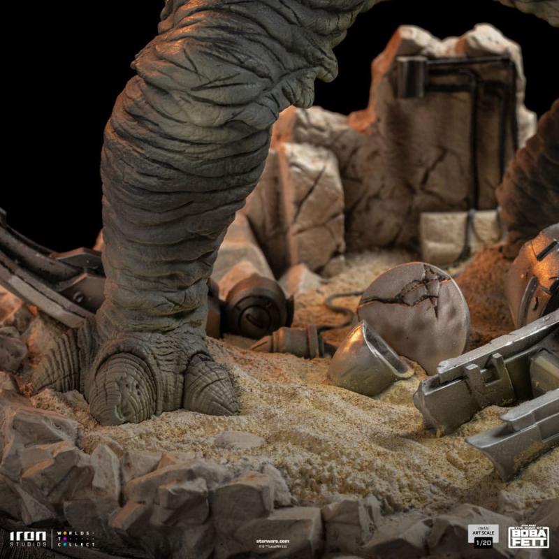 The Book of Boba Fett Demi Art Scale Statue 1/20 Boba Fett & Rancor 38 cm