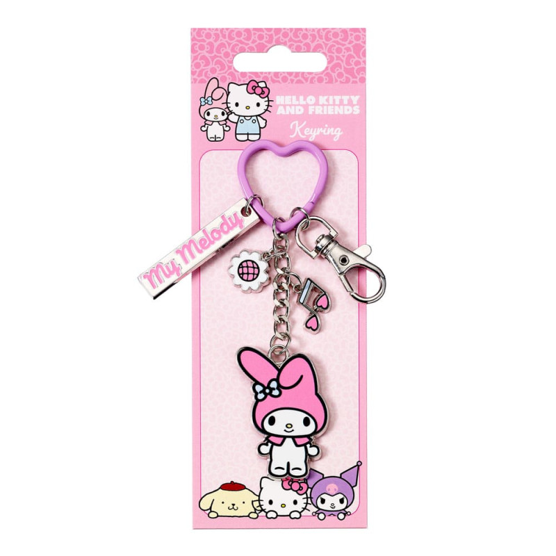 Hello Kitty Key Chain with My Melody Charms 15 cm 1