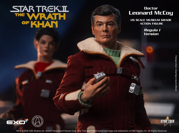 Star Trek II: The Wrath of Khan Action Figure 1/6 Dr. Leonard McCoy Regula I Version 30 cm 10