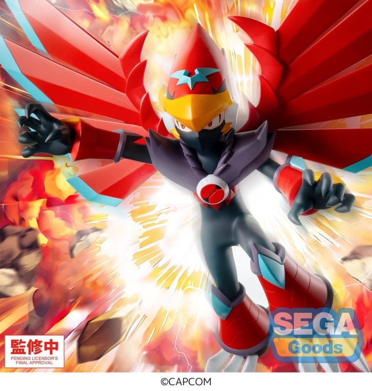 Mega Man Battle Network Luminasta PVC Figure Mega Man Falzar Beast 19 cm 3
